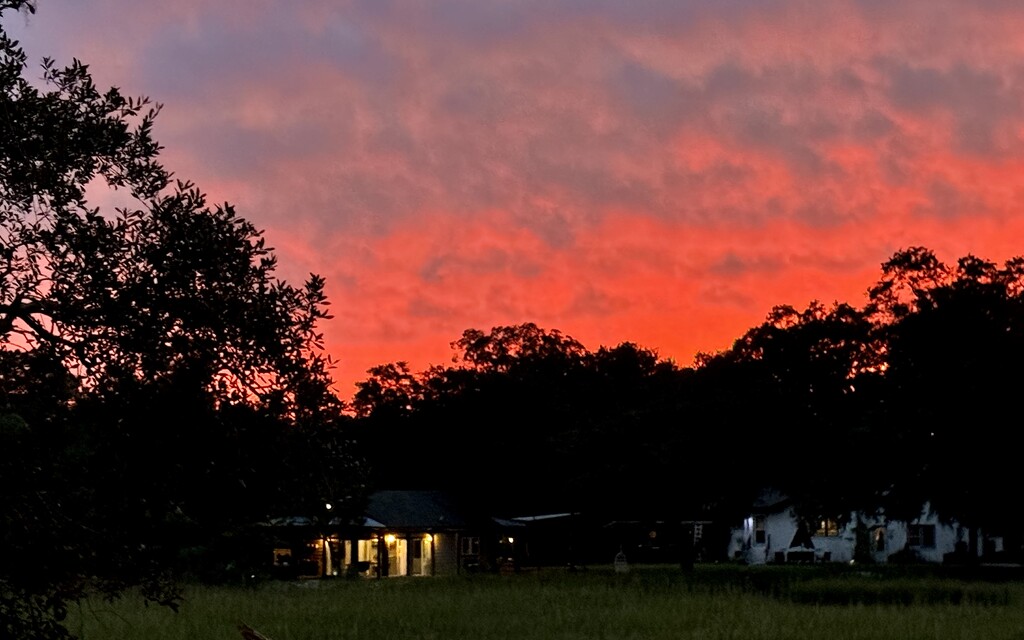 Sunset view over the marsh from my apartment by congaree