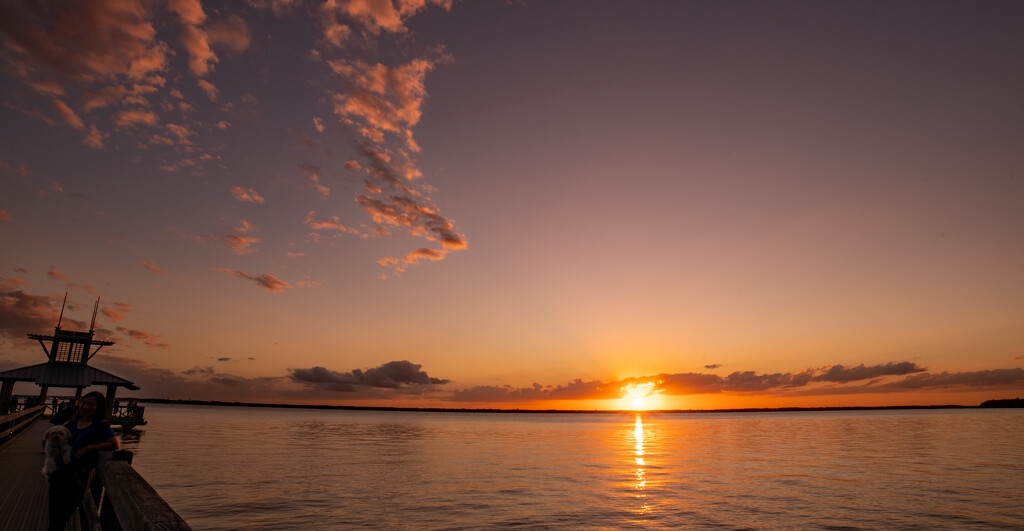 Sunset Below the Line of Clouds! by rickster549