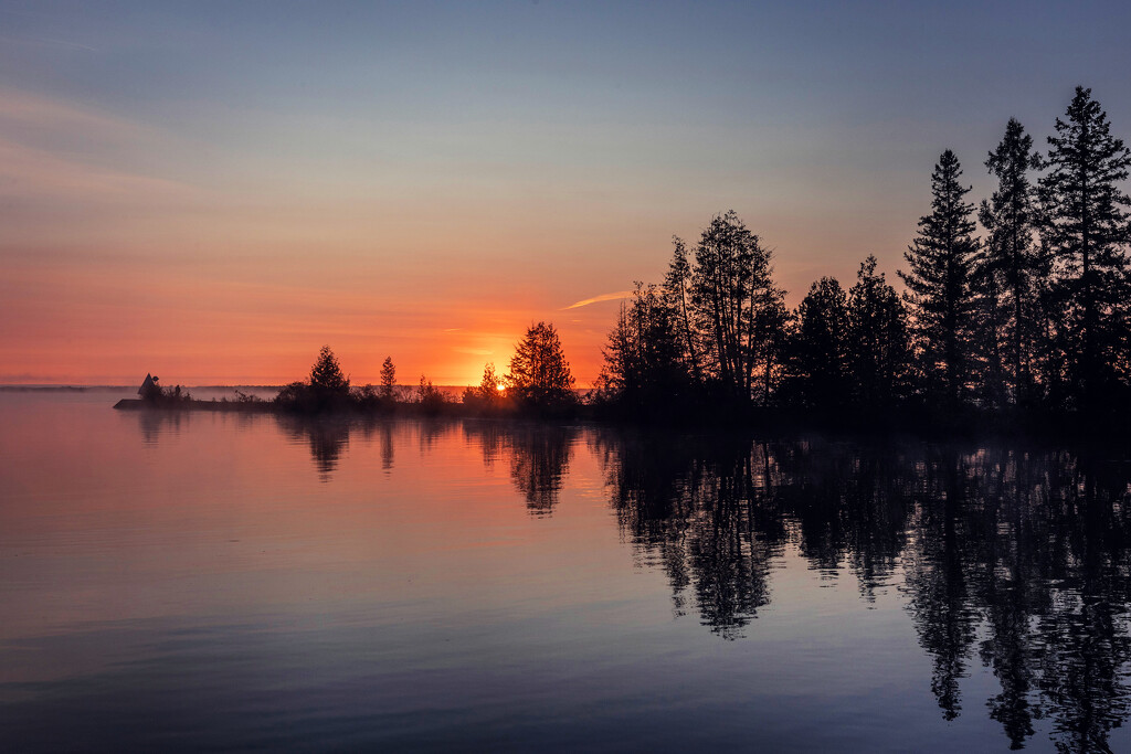 Balsam Lake Sunrise by pdulis