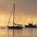 Boats in fog