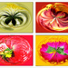 Waterlily, Daylily, Calliandra and Dahlia Swirl