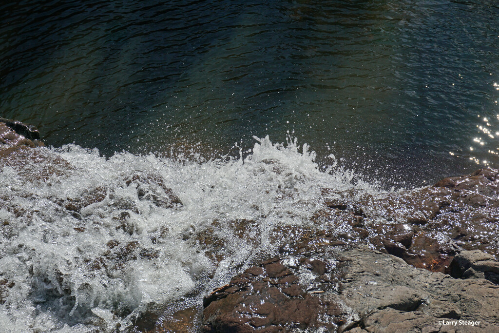 Looking down the falls by larrysphotos