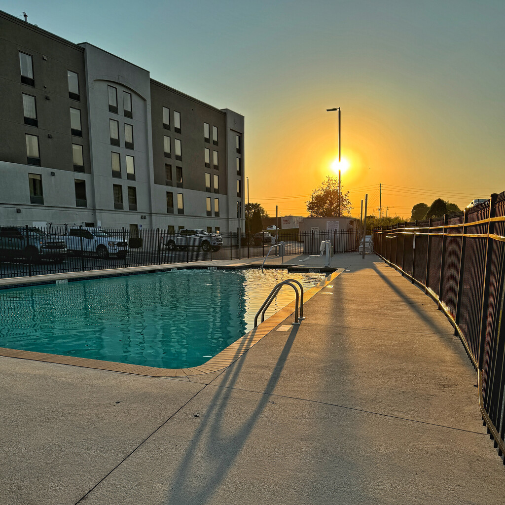 Sunset, Pool by lsquared