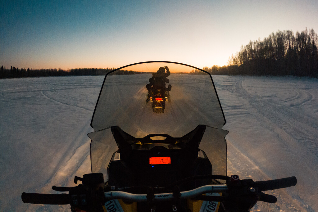 Snow Machining at Sunset by tina_mac