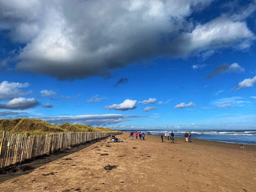 Sea, sand, clouds and walkers…. by billdavidson