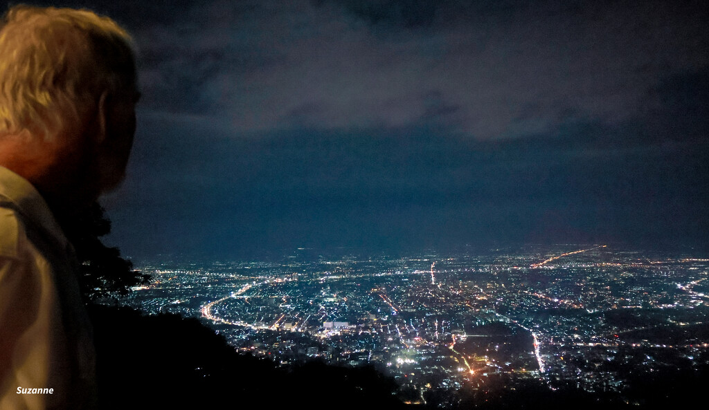 Chiang Mai at night from Doi Suthep by ankers70