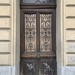 Four elegant hearts on an old door. 