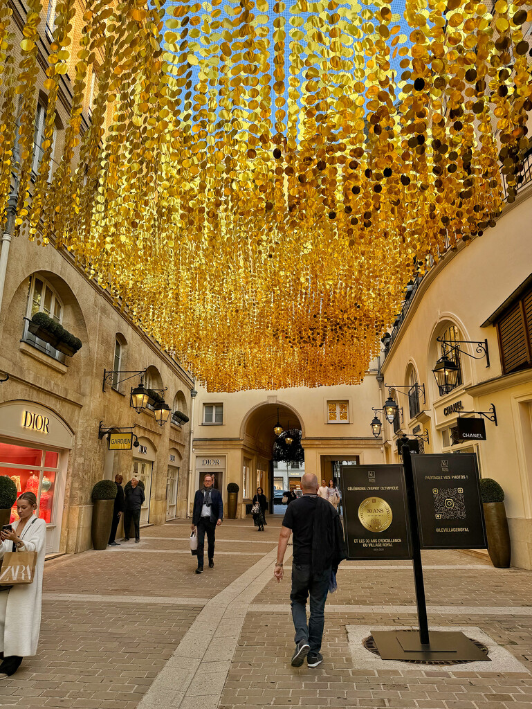 A walk under gold.  by cocobella