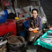 The fish seller at the morning market, Chiang Mai