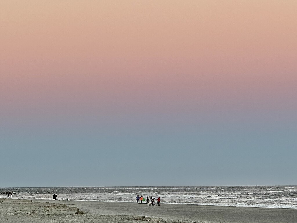 Pastel beach skies at sunset by congaree