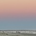 Pastel beach skies at sunset