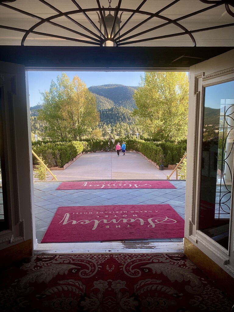 Main door/porch - Stanley Hotel  Estes Park, Co.  by ggshearron