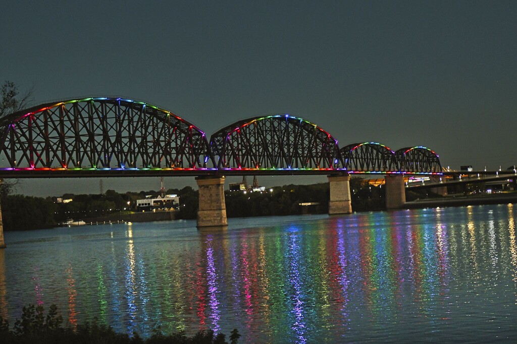 Walking Bridge over the Ohio River by judyc57