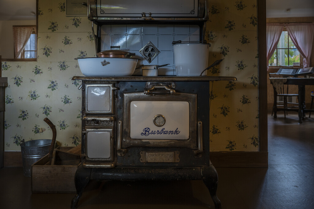 Wood Stove, Managers House, Britannia Shipyards Historical Site by cdcook48