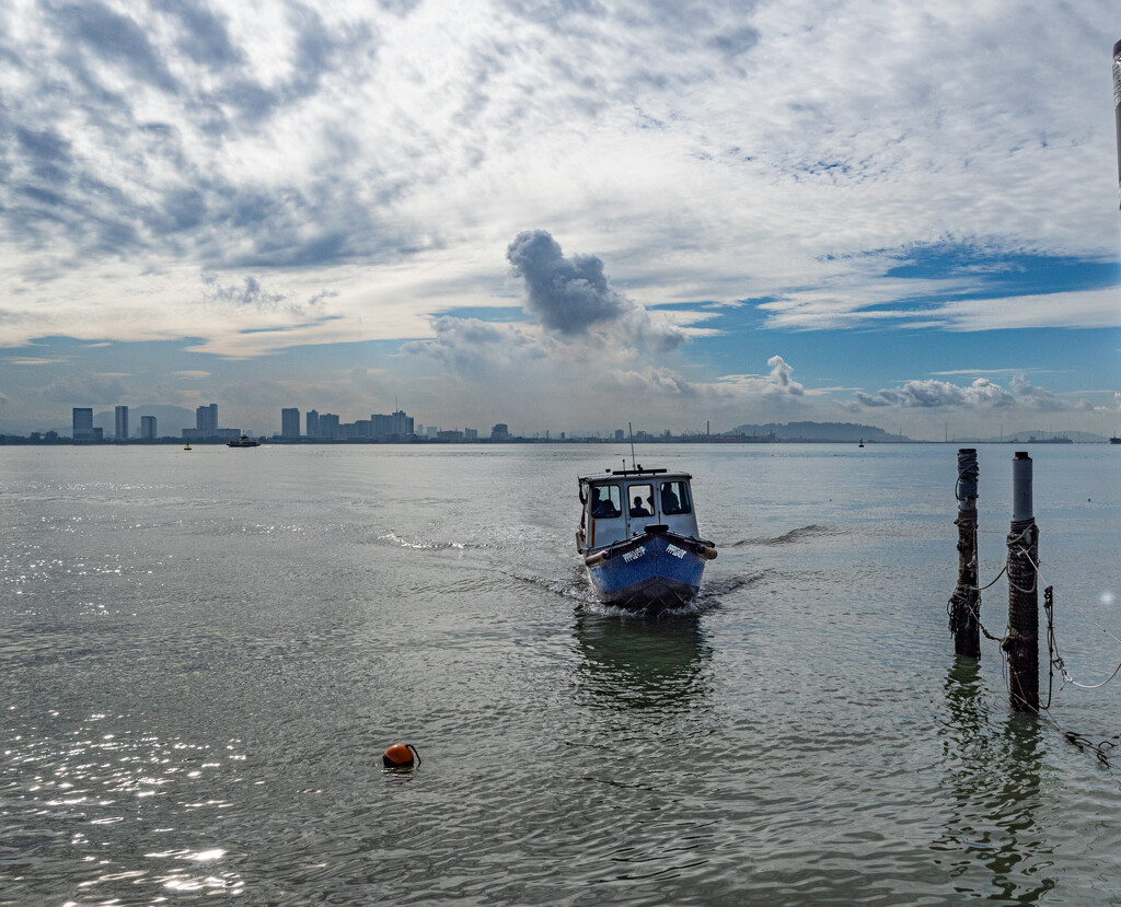 Small Ferry Arriving by ianjb21