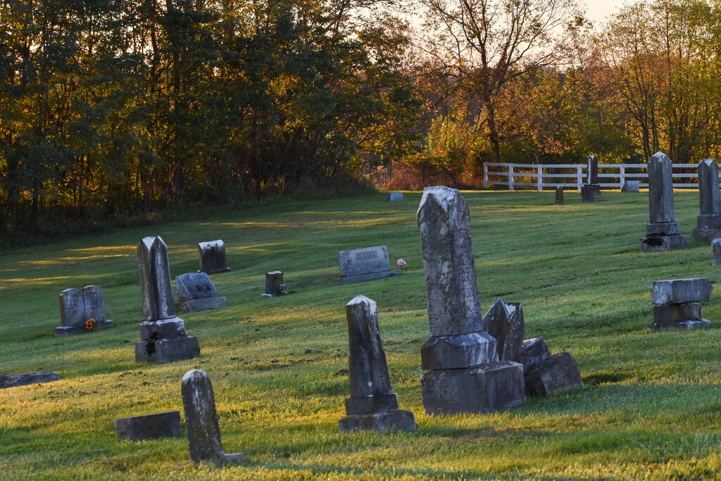 Rural Church Cemetery by bjywamer