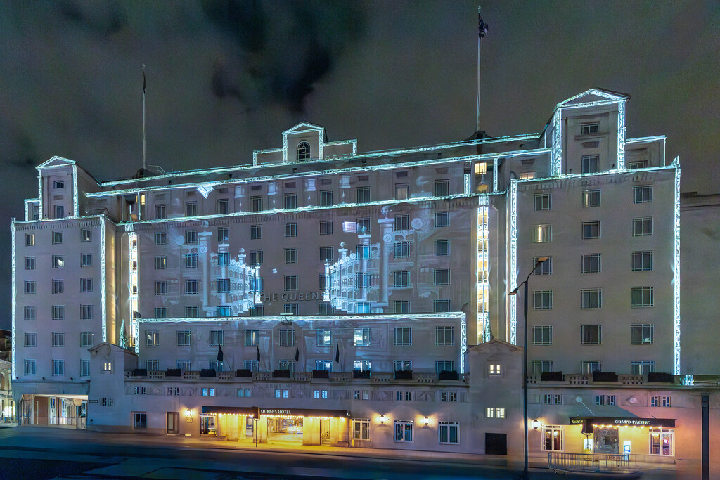 Queens Hotel Leeds Lights by lumpiniman