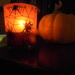 Halloween Candle and Pumpkin