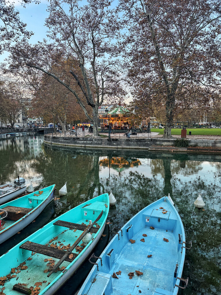 Carousel and boats.  by cocobella