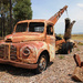 Rusty old tow truck