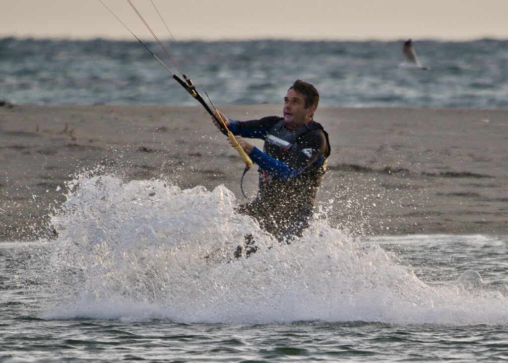 A Chilly Afternoon For Kite Surfing PB077231 by merrelyn