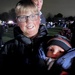 Ollie with baby Archie at the firework display...