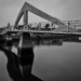 The squinty bridge crossing the River Clyde in Glasgow by billdavidson