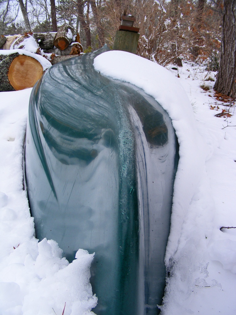 Winter Canoe by lauriehiggins