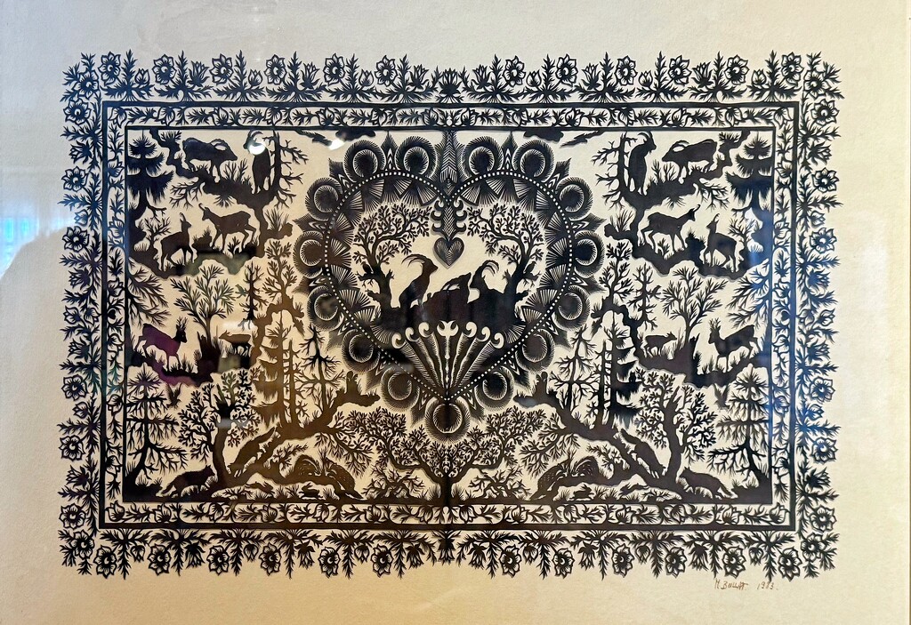 Heart in traditional Swiss art.  by cocobella