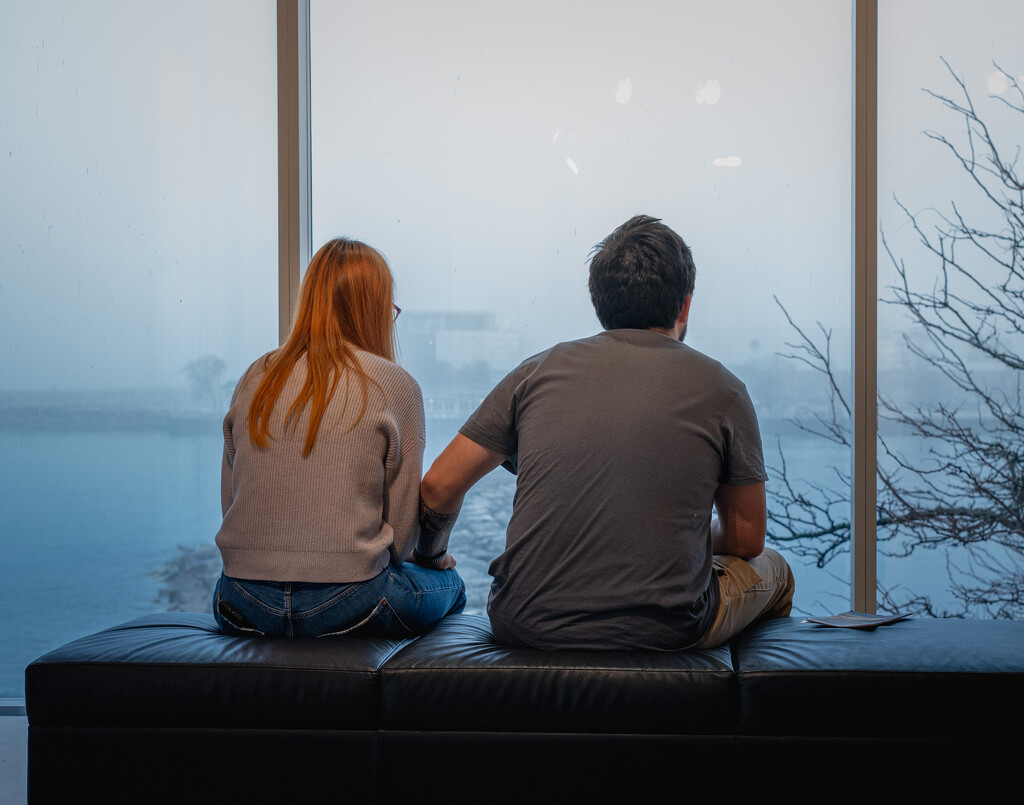 watching Lake Michigan from inside  by myhrhelper