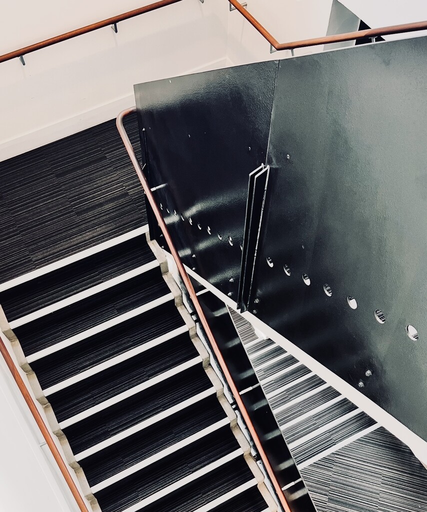 Down the stairs to get my coffee by catey
