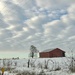 Red Barn in Winterscape by kareenking