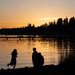 Playing at Sunset