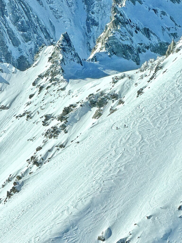 2 skiers.  by cocobella