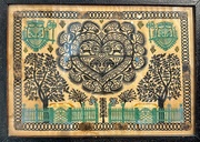 30th Jan 2025 - Big black lace heart. 