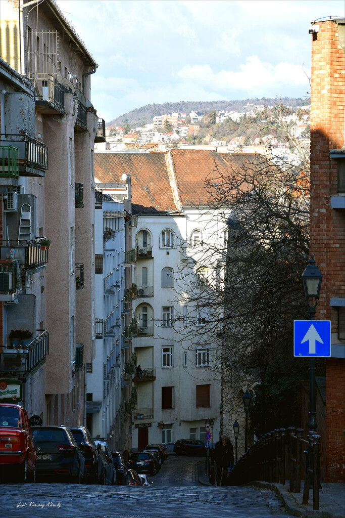 On the steep streets of Buda by kork