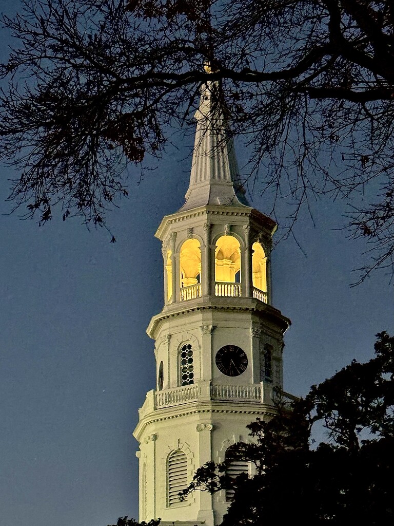 Steeple of St. Michael’s Episcopal Church, Charleston by congaree