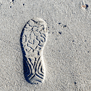 3rd Feb 2025 - footprint on the beach