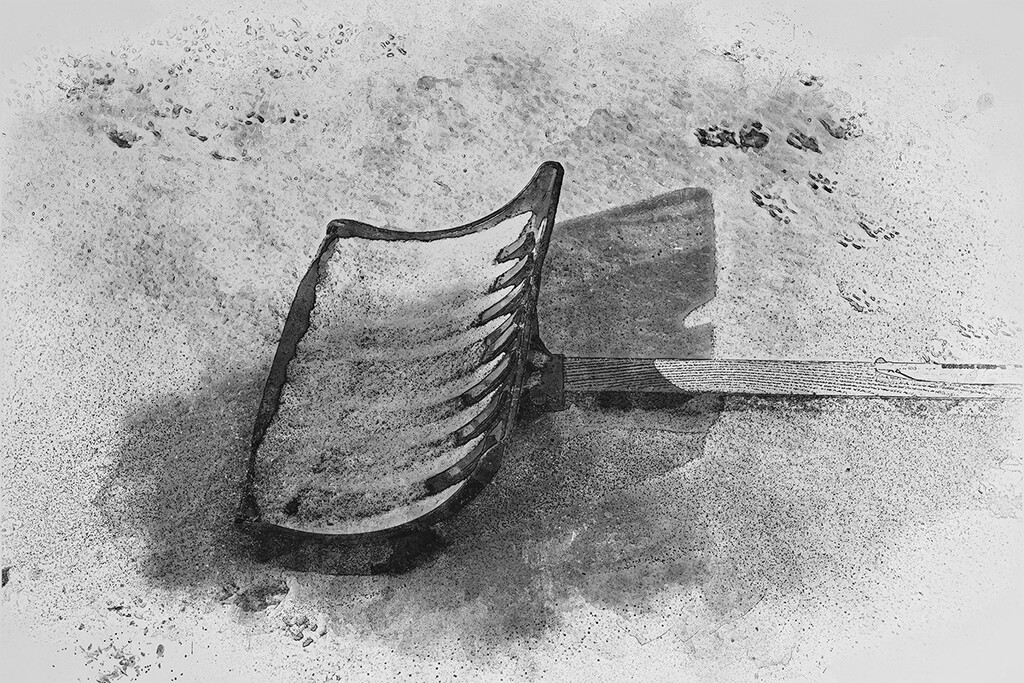Abandoned Shovel by gardencat