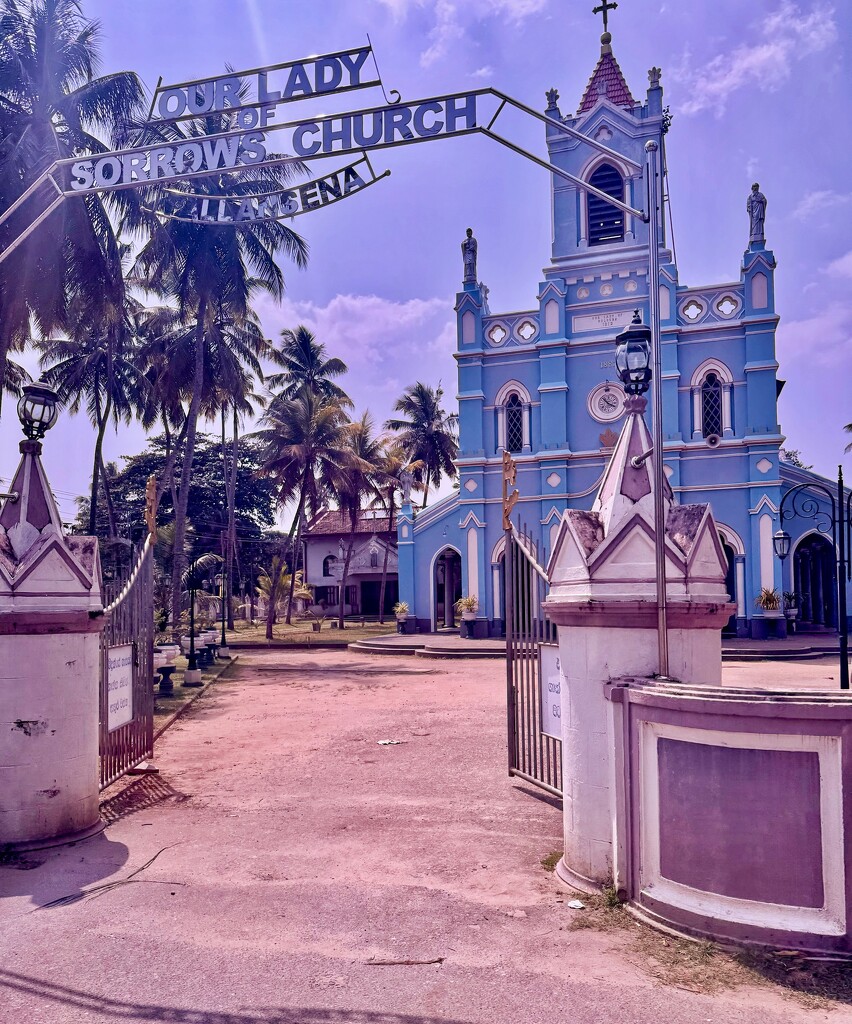 Blue church.  by cocobella