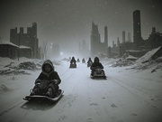 11th Feb 2025 - Children Brave the Winter Storm 