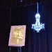 Painting & chandelier 