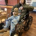 A sprained knee