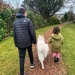 Taking Loup for a walk…..  