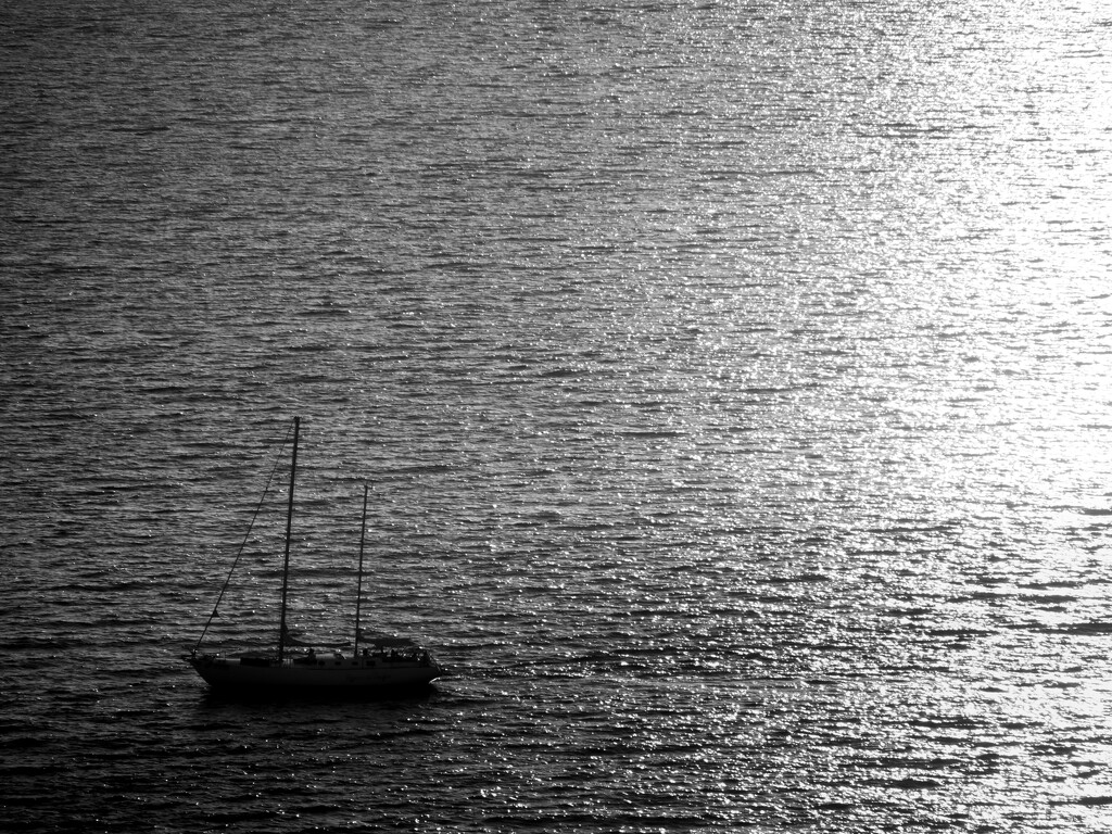 silver boat by northy