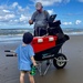 Fishing off the beach 