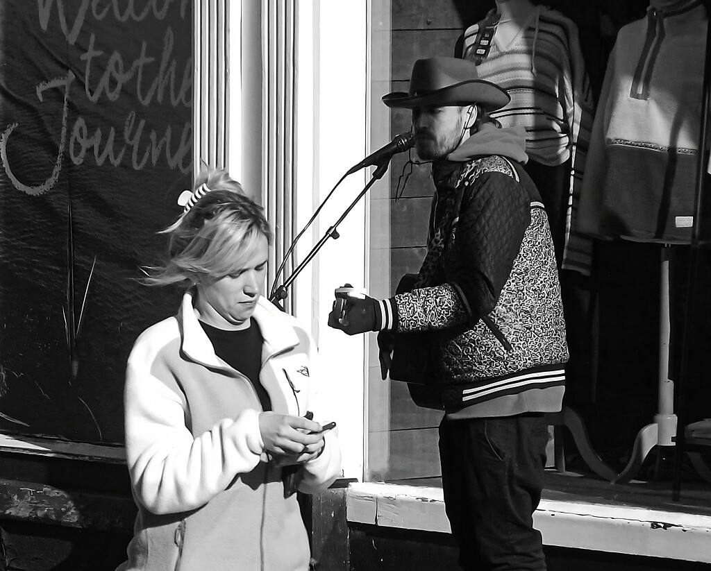 What, he's playing that tune on my mobile! by ajisaac