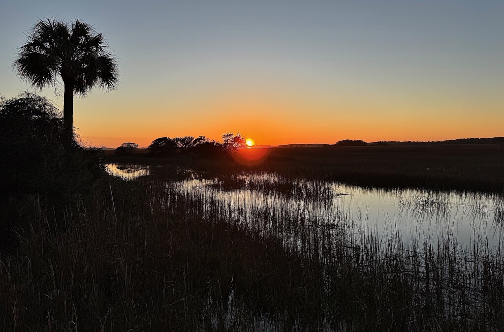 Marsh sunset, Folly Beach SC by congaree