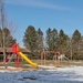 A playground in a park