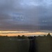 Train window sunset
